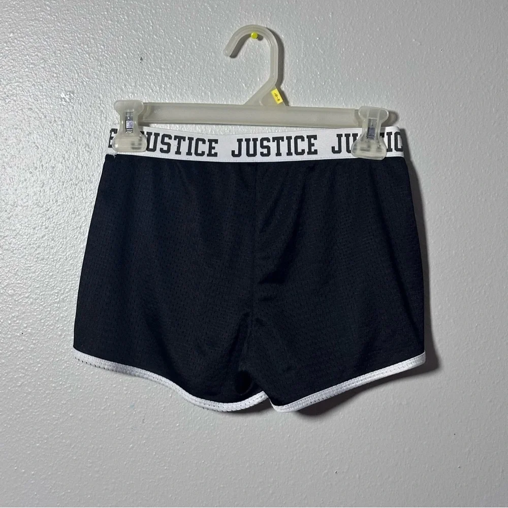 Justice Kids Girls Casual‎ Black Elastic Waist Shorts size 12.